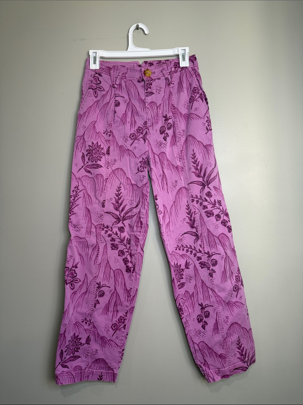 Anthropologie Pleated Column Pants US 2